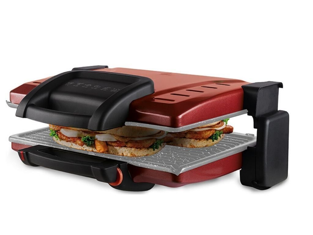 Izzy Τοστιέρα Family Grill Ceramic Κόκκινο