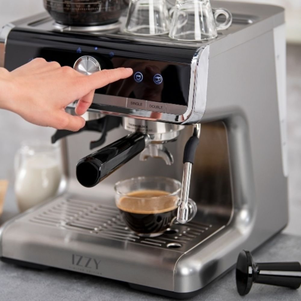 IZZY 2σε1 Αυτόματη Μηχανή Espresso & Μύλος Άλεσης Καφέ IZ-6007 (LIMITED EDITION)
