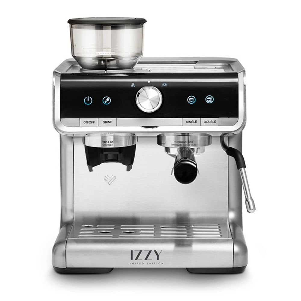 IZZY 2σε1 Αυτόματη Μηχανή Espresso & Μύλος Άλεσης Καφέ IZ-6007 (LIMITED EDITION)