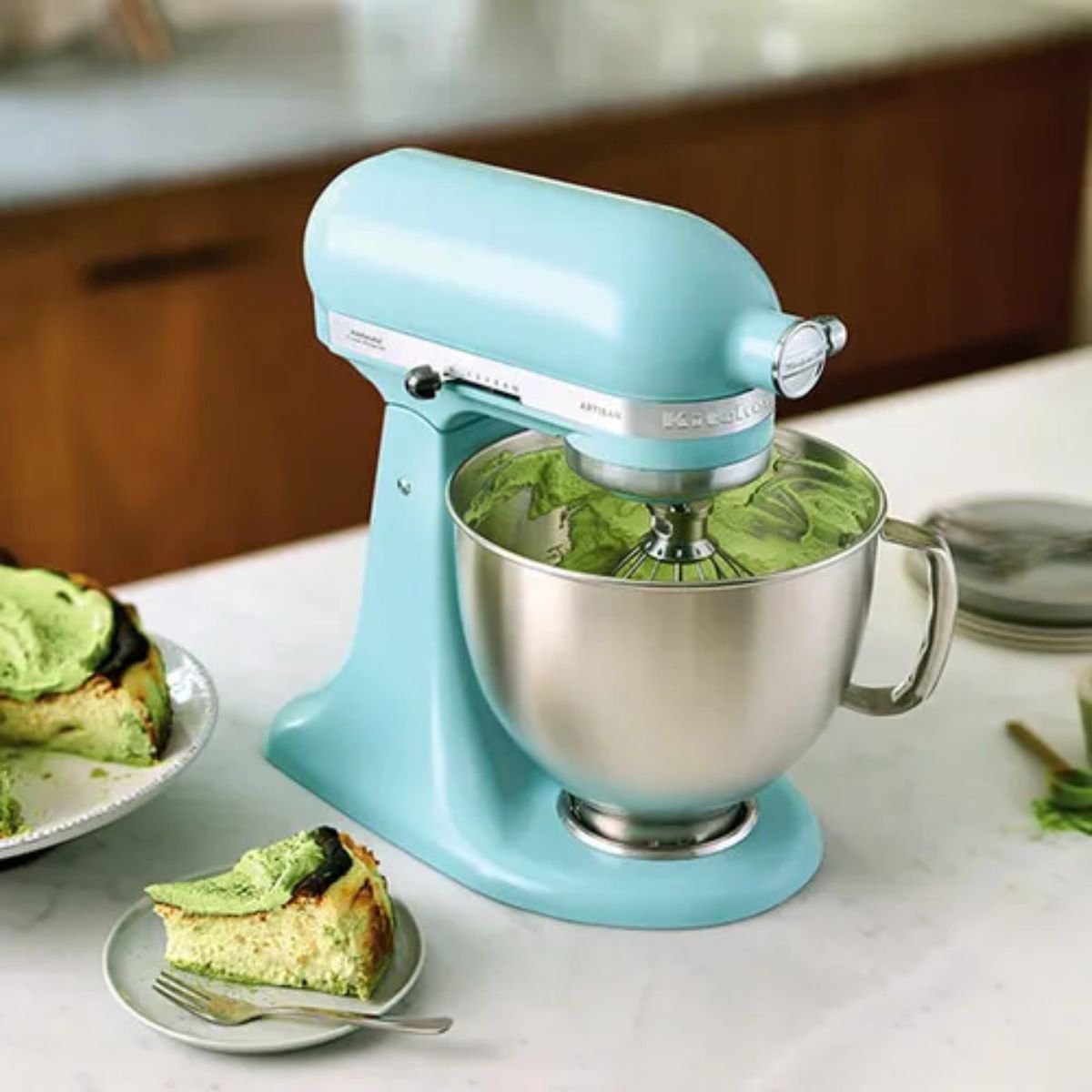 KitchenAid Artisan 125 Επιτραπέζιο Μίξερ 4,8L με Ανακλινόμενη Κεφαλή, Πλανητική Κίνηση Ανάμειξης και Χωρητικότητα έως 12 Ασπράδια Αυγών 5KSM125BMI Mineral Water