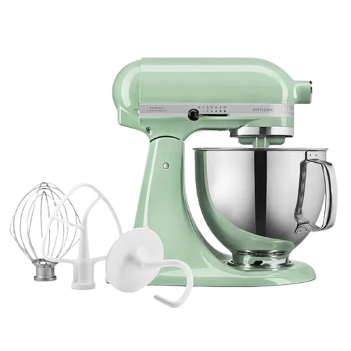 KitchenAid Artisan 125 Επιτραπέζιο Μίξερ 4,8L με Ανακλινόμενη Κεφαλή και Πλανητική Κίνηση Ανάμειξης 5KSM125BPT Pistachio