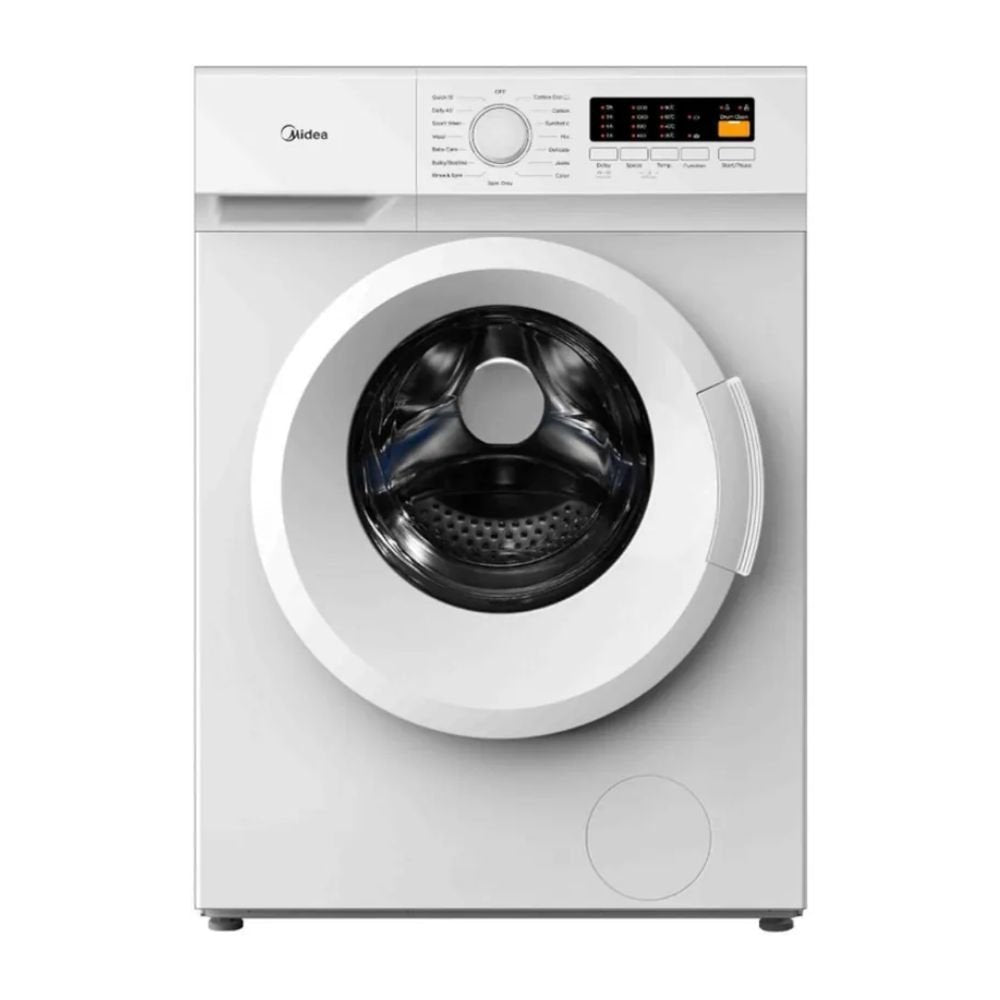 Midea Πλυντήριο Ρούχων 7Kg Lunar Dial Series με Steam Care, HealthGuard, Inverter Motor & 1400 Στροφές, MFN03W70/W Λευκό