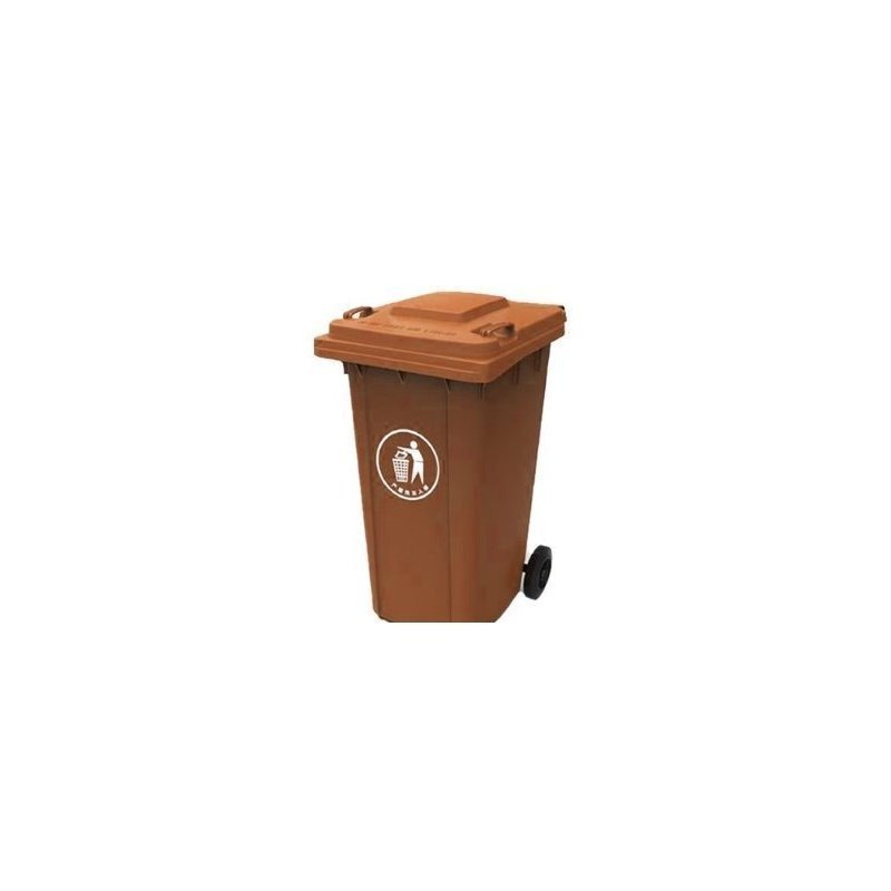 Πλαστικός Κάδος Απορριμμάτων 120L – Καφέ