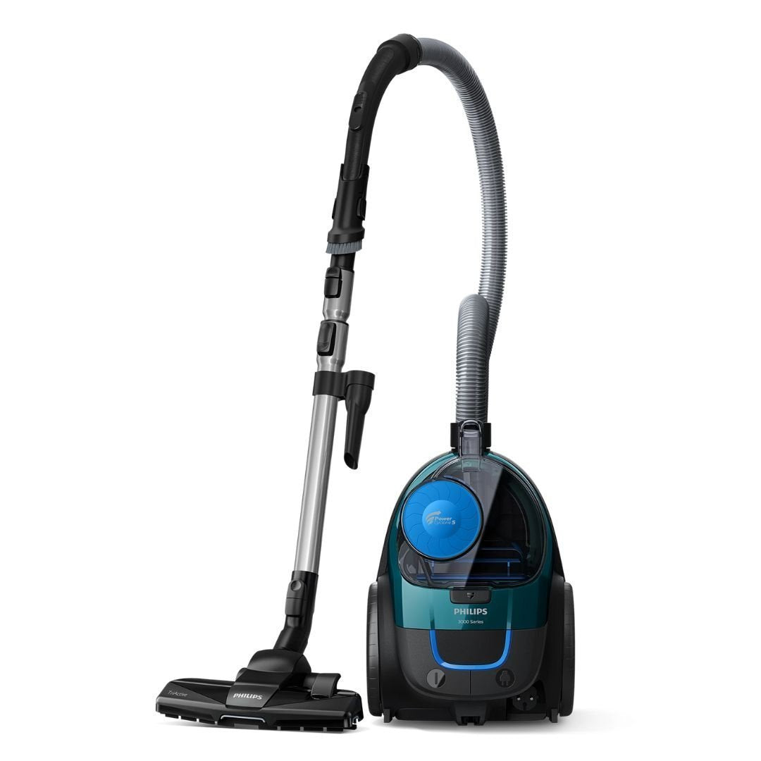 PHILIPS Ισχυρή Ηλεκτρική Σκούπα χωρίς Σακούλα Series 3000 PowerPro Compact 900W 1.5L με Τεχνολογία PowerCyclone 5 Χρώμα Μάυρο FC9331/09