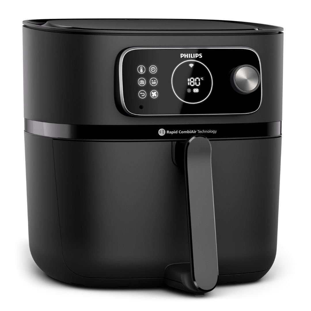 PHILIPS Combi Connected XXL Airfryer 2200W  με Αποσπώμενο Κάδο 8.3L, 22 Λειτουργίες Μαγειρέματος, Wi-Fi, HomeID & Τεχνολογία RapidAir HD9876/90