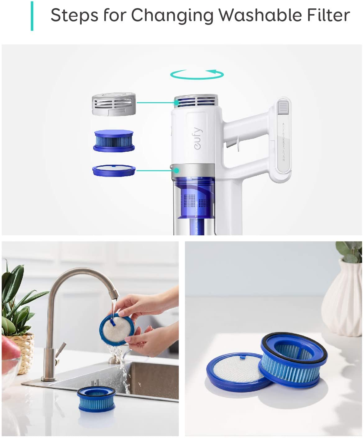 Anker Eufy Replacement Filter kit for HomeVac S11