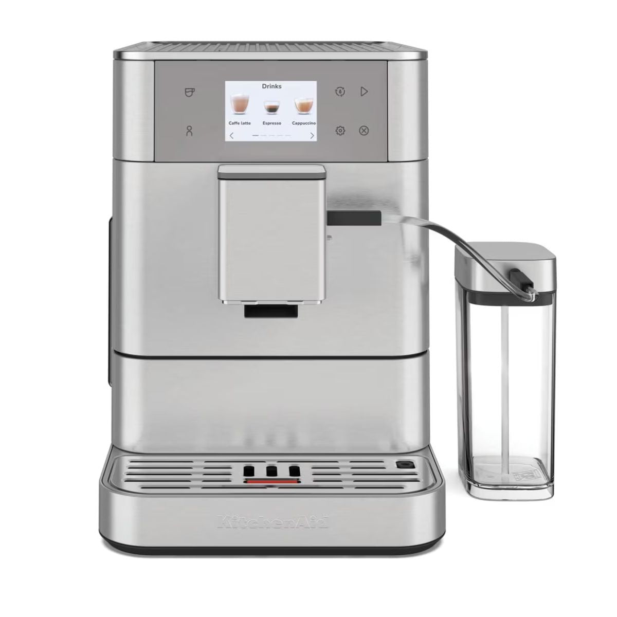 KitchenAid KF7 Πλήρως Αυτόματη Μηχανή Espresso με Δοχείο Γάλακτος, Οθόνη Αφής, 7 Ρυθμίσεις Άλεσης και 20+ Συνταγές 5KES8557BSX Inox