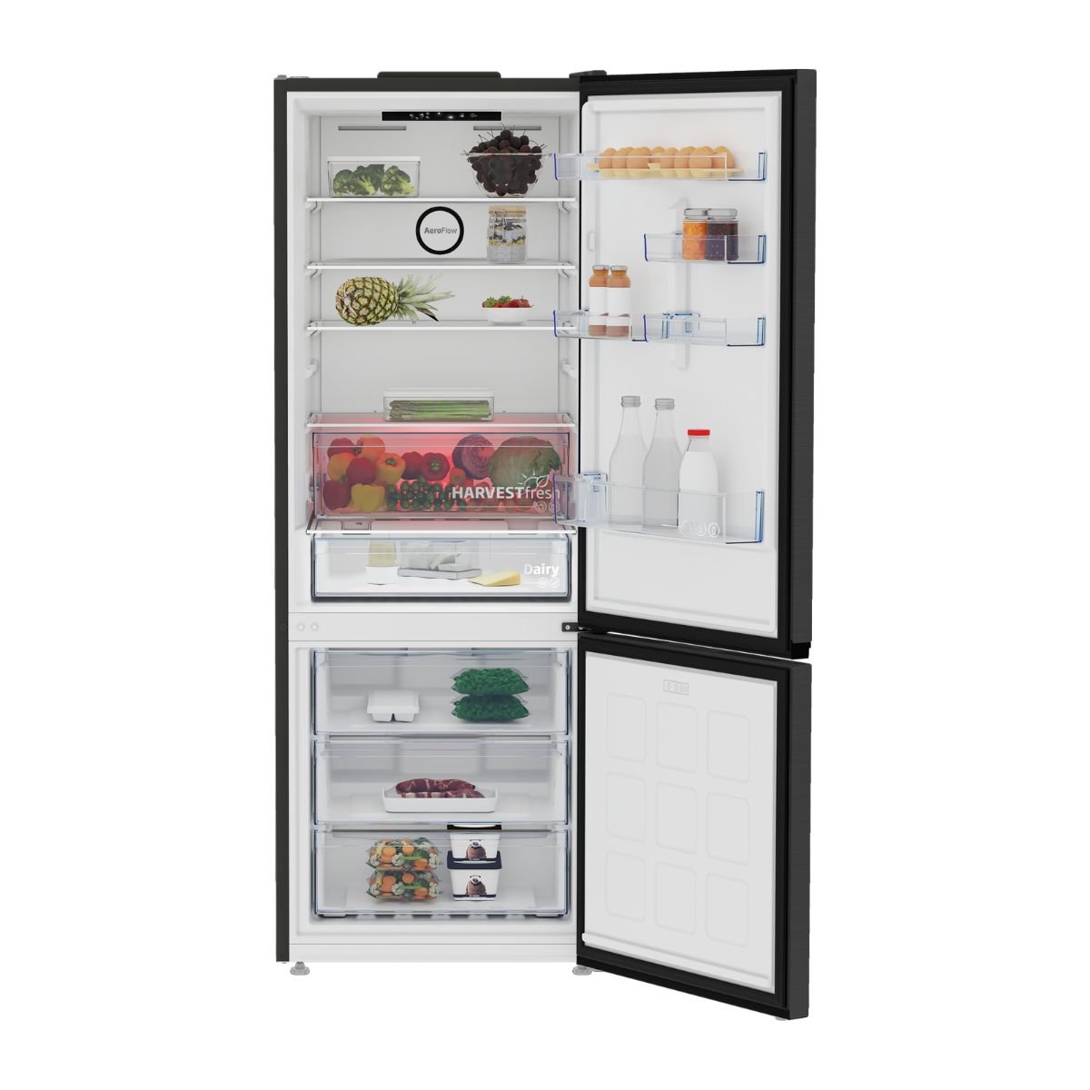 Beko Ψυγειοκαταψύκτης 560L No-Frost με ProSmart Inverter Motor B5RCNE565HXBR Manhattan Grey