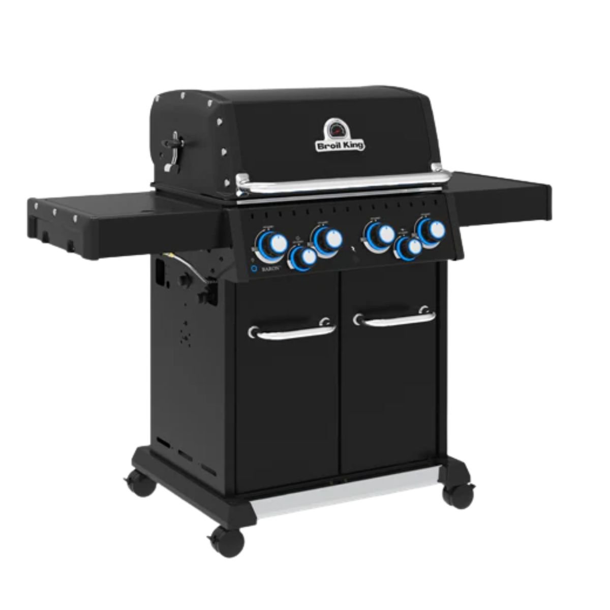 Broil King Baron 590 Shadow Ψησταριά Υγραερίου BBQ με 5 Καυστήρες και Σούβλα 876283SDW Μαύρο