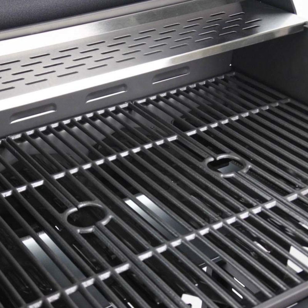 BORMANN BBQ3100 Ψησταριά Υγραερίου 3+1 Καυστήρων με Μαντεμένια Σχάρα & Ντουλάπι Αποθήκευσης