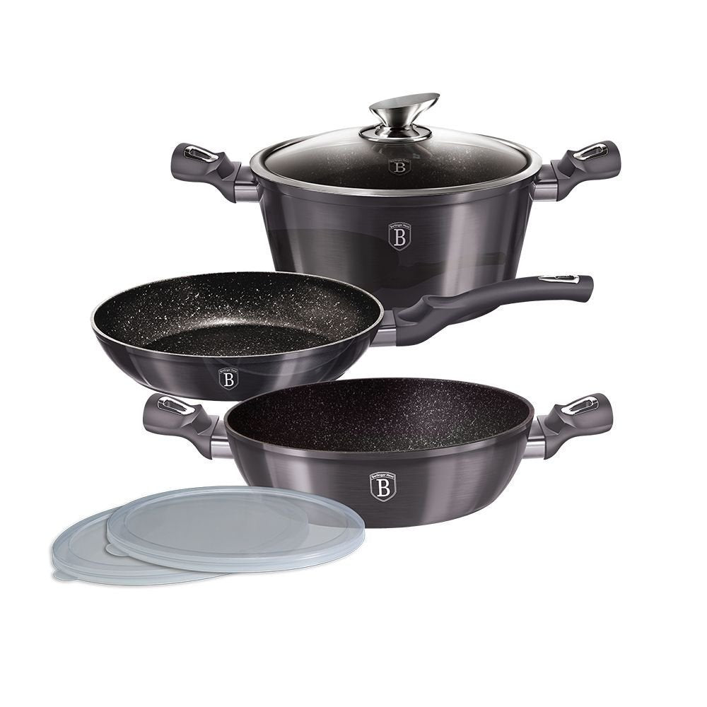 Berlinger Haus BH/6905 Σετ Μαγειρικών Σκευών 6 Τεμαχίων Carbon Pro Metallic Line