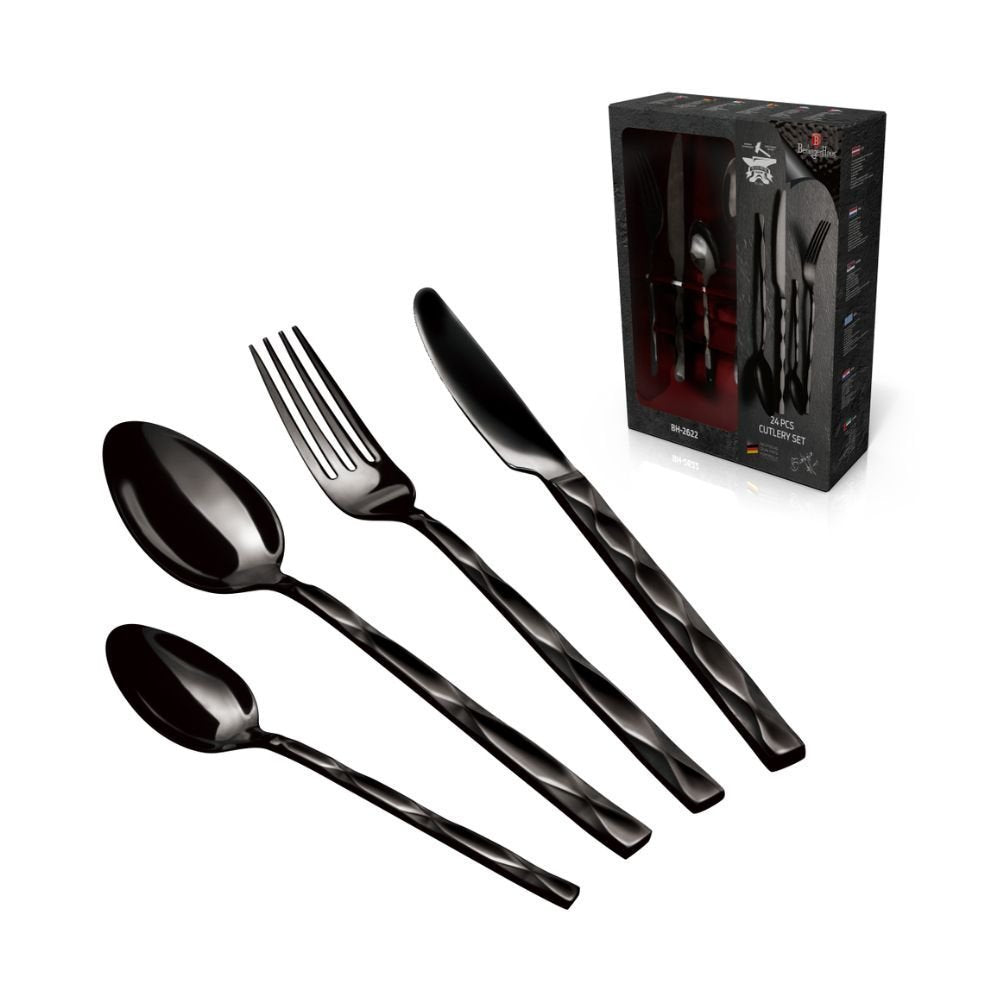 Berlinger Haus BH/3074 Σετ Μαχαιροπίρουνα 24 Τεμαχίων Mirror Black