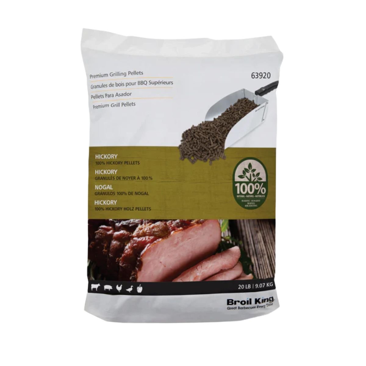 Broil King Hickory Φυσικά Πέλλετ Ξύλου για BBQ 9 kg 63920