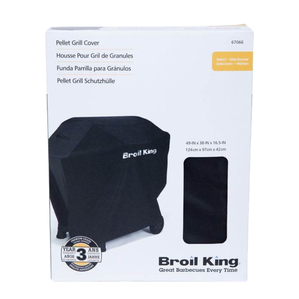 Broil King Crown Pellet 500 Κάλυμμα Ψησταριάς 67066 Μαύρο