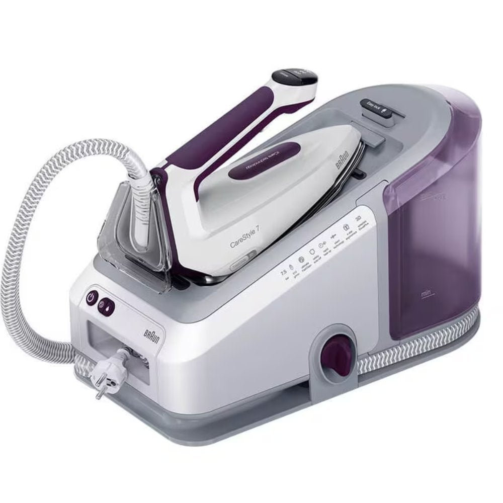 Braun CareStyle 7 Σύστημα Σιδερώματος Πίεσης 7.5bar 2700W με Δοχείο 2lt σε Βιολετί