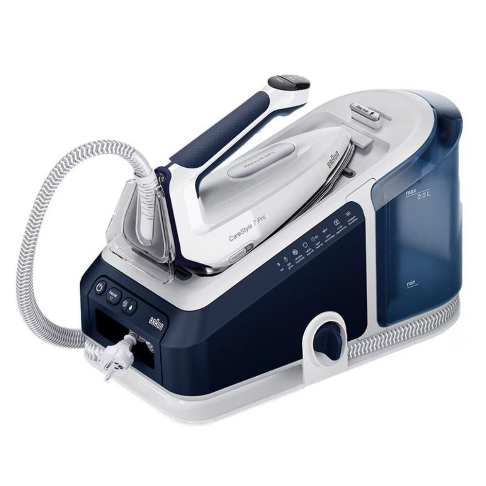 Braun CareStyle 7 Σύστημα Σιδερώματος Πίεσης 8bar 2700W με Δοχείο 2lt σε Μπλέ