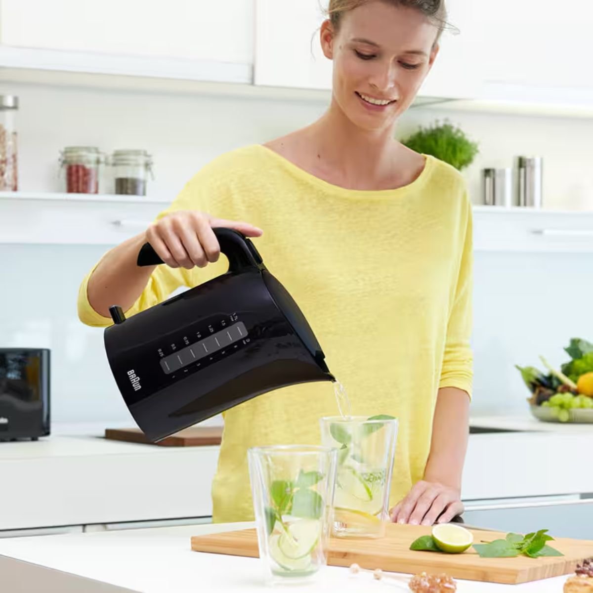 Braun PurEase Ηλεκτρικός Βραστήρας Νερού 2200W 1.7L WK3100BK Μαύρο