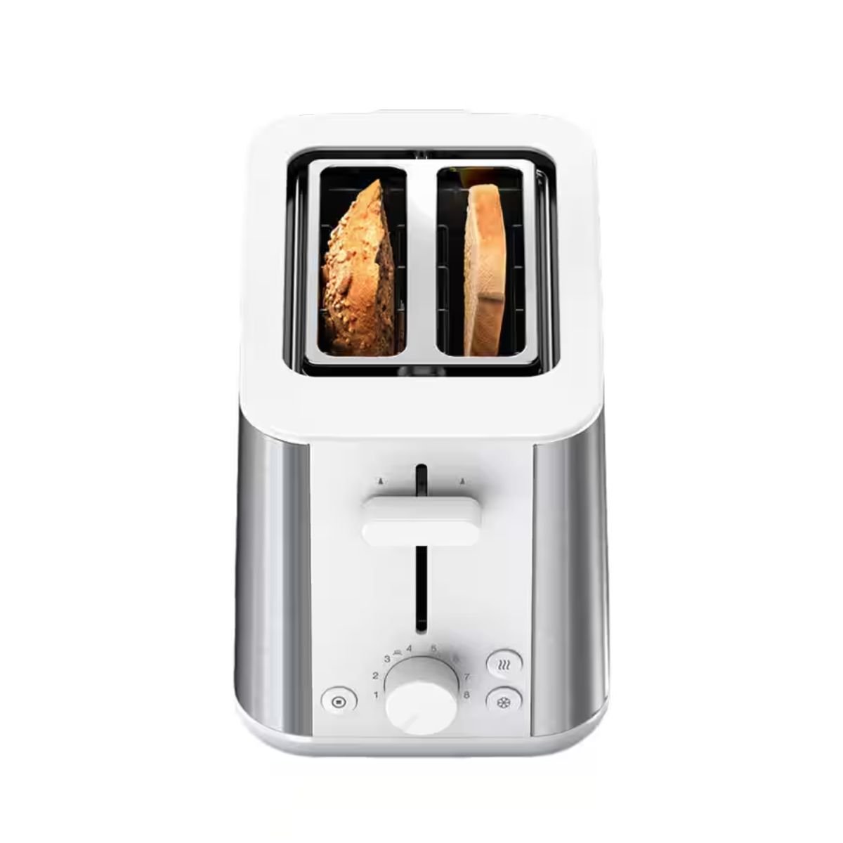 Braun PurShine Φρυγανιέρα 2 Θέσεων 900W με 8 Επίπεδα Ροδίσματος και Σχάρα Ζεστάματος HT1510 Άσπρο
