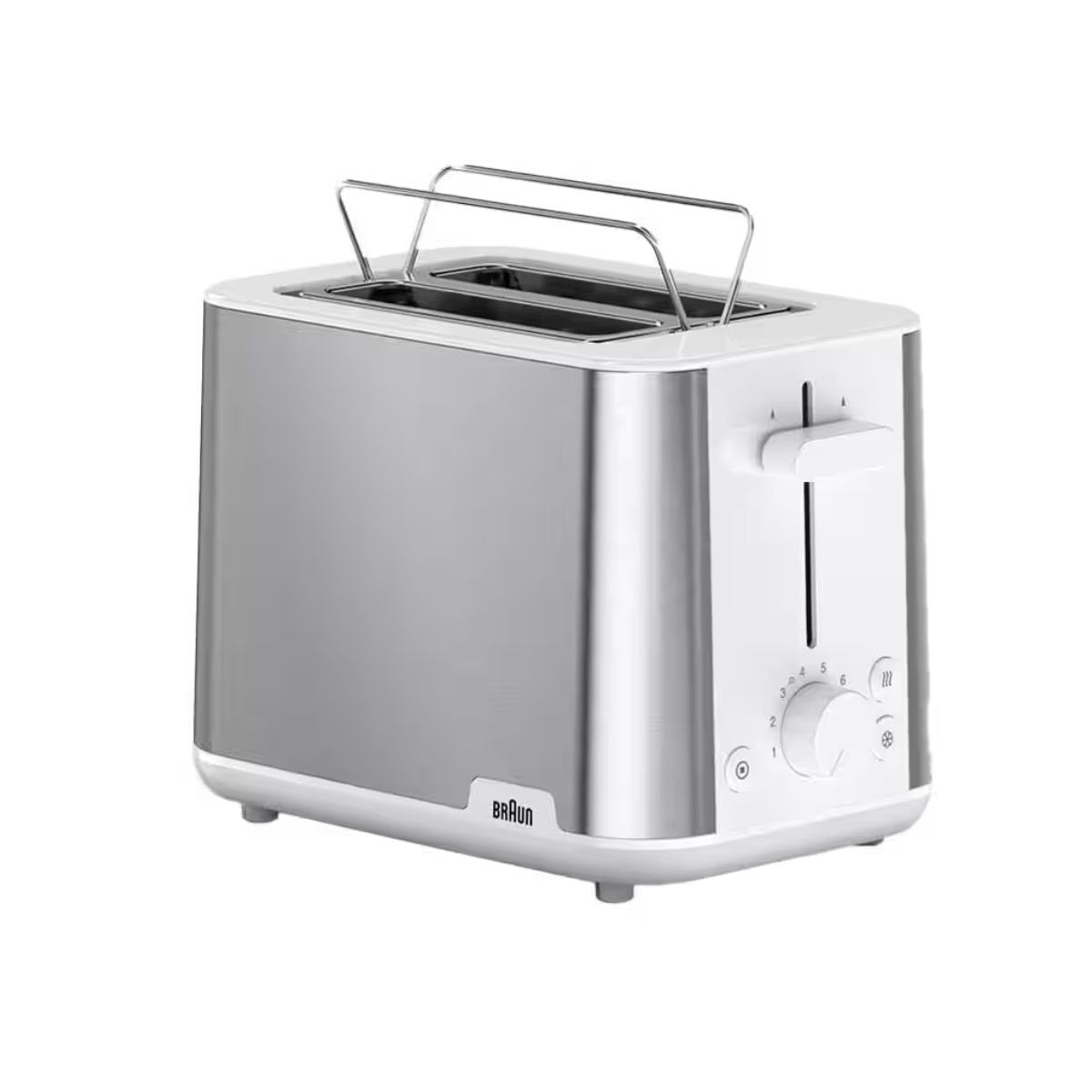 Braun PurShine Φρυγανιέρα 2 Θέσεων 900W με 8 Επίπεδα Ροδίσματος και Σχάρα Ζεστάματος HT1510 Άσπρο