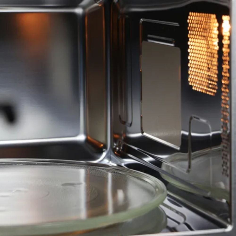 Midea Εντοιχιζόμενος Φούρνος Μικροκυμάτων 25L 900W με Grill, 2 λειτουργίες θέρμανσης & 8 Προγράμματα, TG925E3BKS Inox