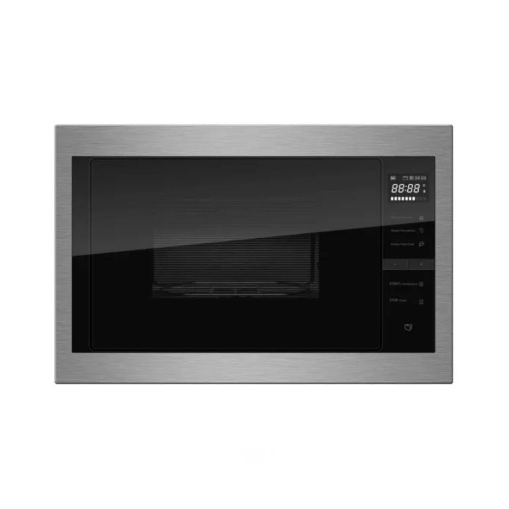Midea Εντοιχιζόμενος Φούρνος Μικροκυμάτων 25L 900W με Grill, 2 λειτουργίες θέρμανσης & 8 Προγράμματα, TG925E3BKS Inox