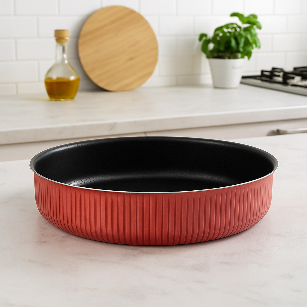 CROWN Στρογγυλή Φόρμα Ψησίματος 30cm με Αντικολλητική Επίστρωση & Κατάλληλη για Όλες τις Εστίες
