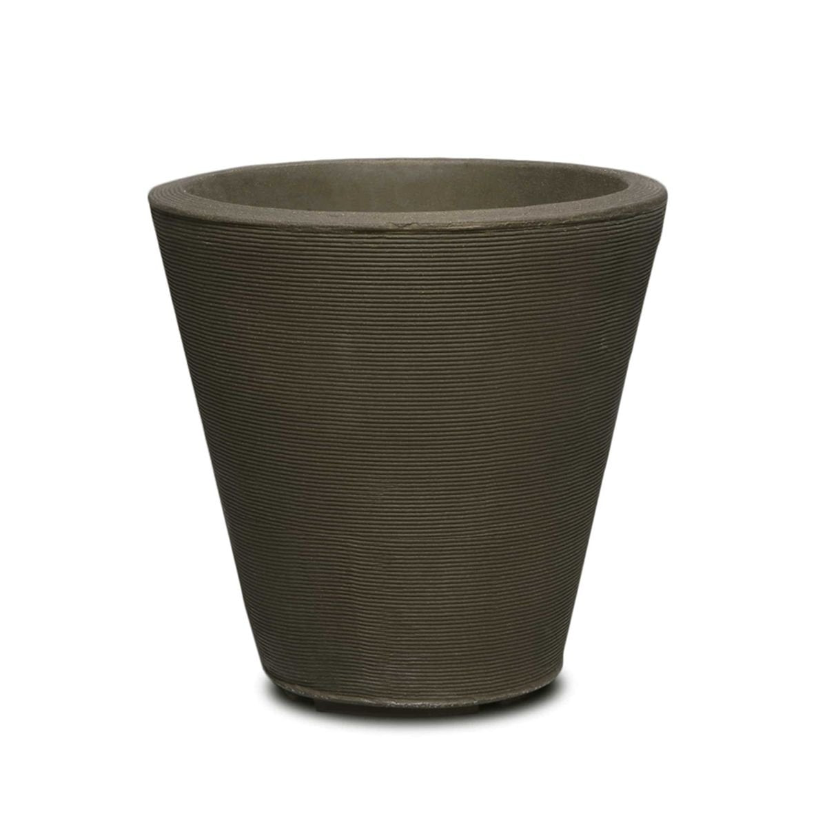 Crescent Madison Πλαστική Γλάστρα 16″ με Αποστράγγιση 628043 Old Bronze