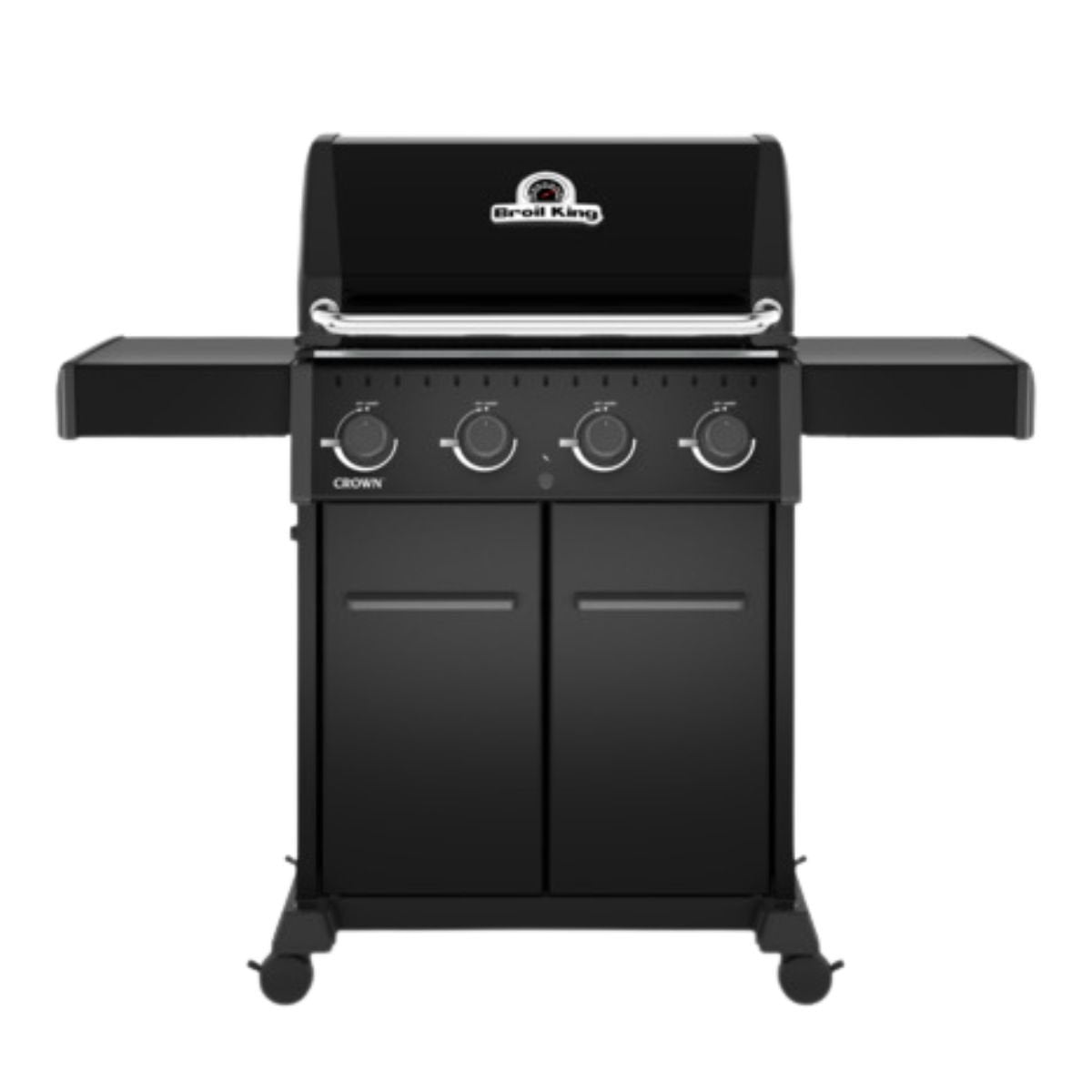 Broil King Crown 420 Shadow Ψησταριά BBQ με 4 Καυστήρες και Μαντεμένιες Σχάρες 865153 Μαύρο