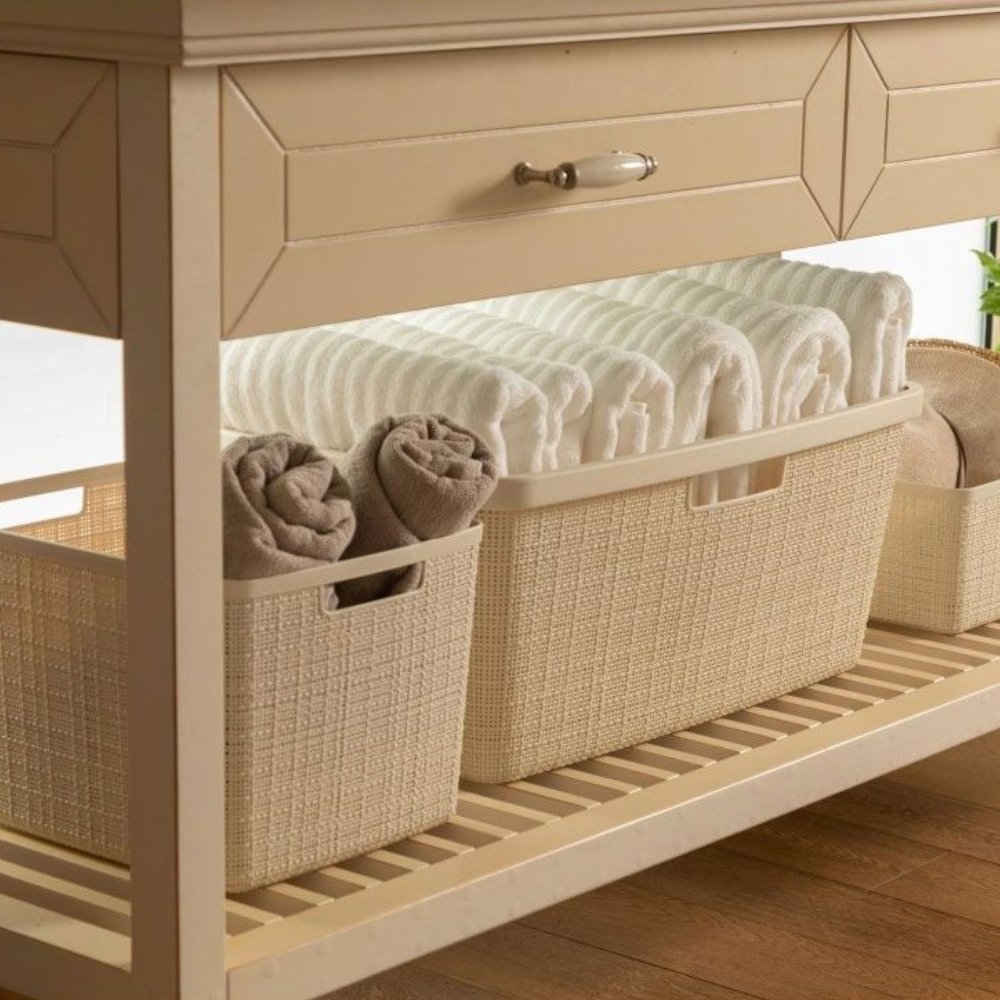 CURVER Jute 46L Καλάθι Ρούχων Μπεζ