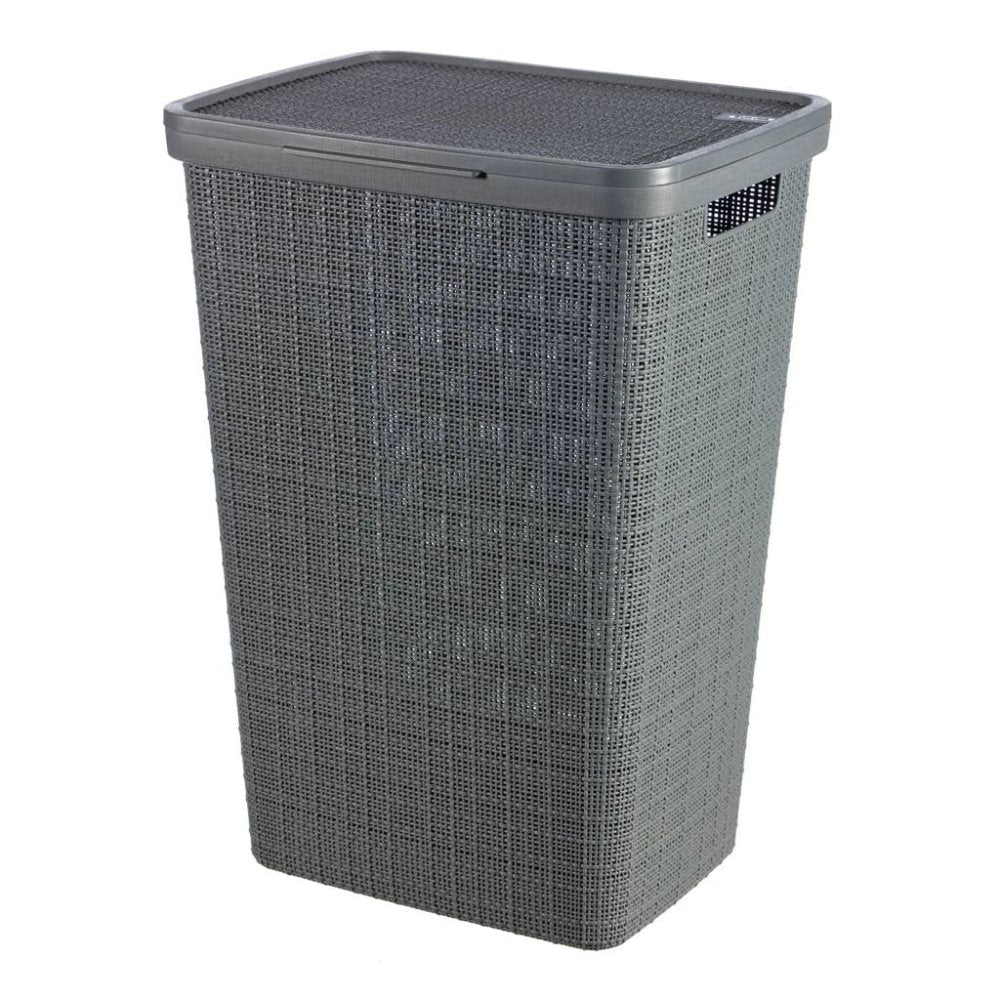 CURVER Jute Καλάθι Απλύτων με Καπάκι 58L Γκρι