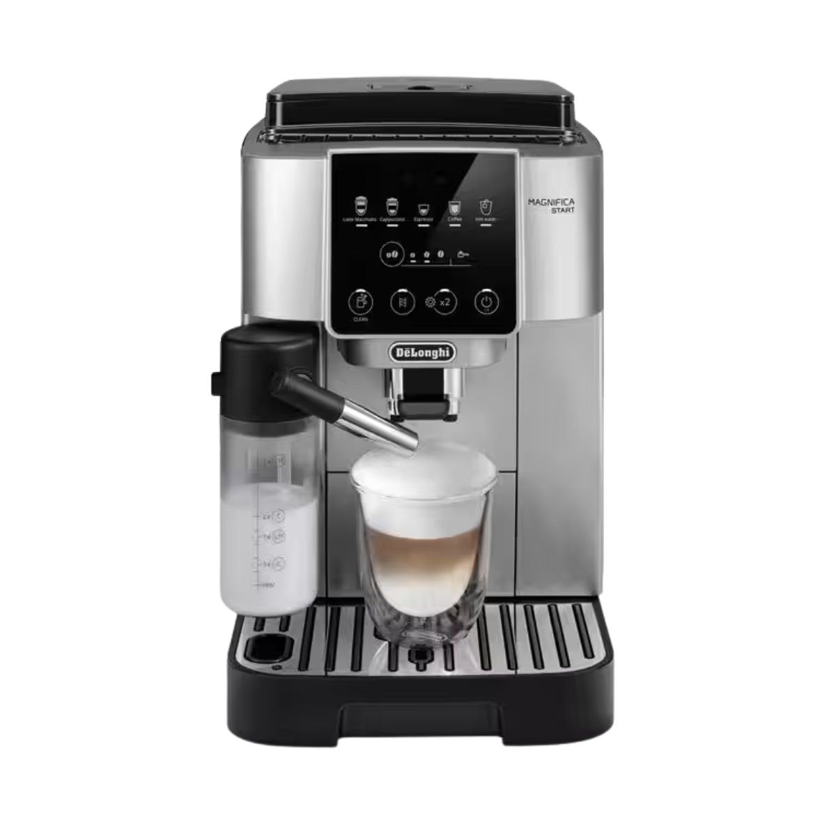 DeLonghi Magnifica Start Αυτόματη Μηχανή Espresso με LatteCrema Hot 15 Bar ECAM220.80.SB Ασημί