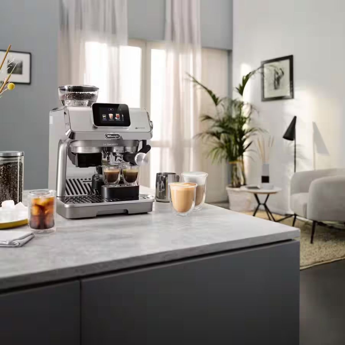 DeLonghi La Specialista Touch Μηχανή Espresso με Μύλο Άλεσης, Touchscreen & Auto LatteArt EC9455.M