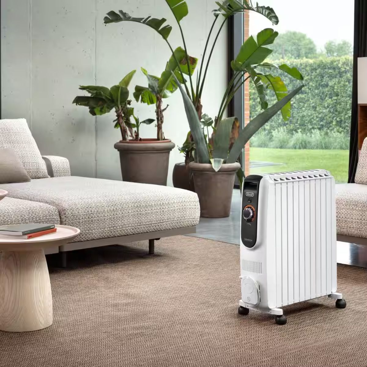 DeLonghi Καλοριφέρ Λαδιού 2500W με 10 Φέτες & Easytronic Θερμοστάτη TRD51025 Λευκό