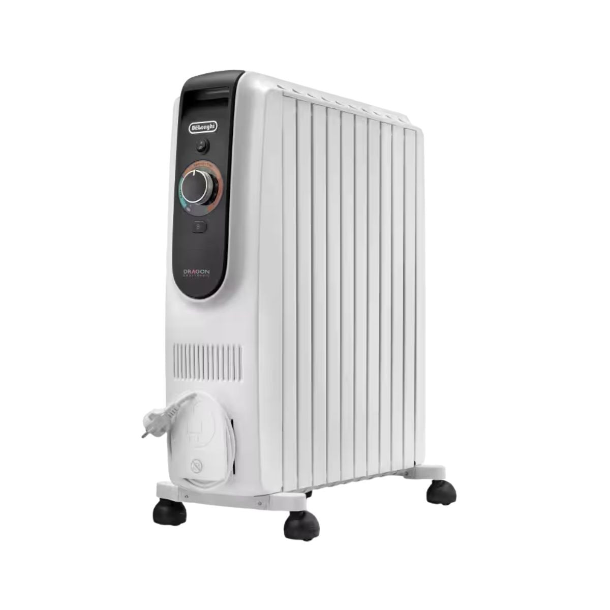 DeLonghi Καλοριφέρ Λαδιού 2500W με 10 Φέτες & Easytronic Θερμοστάτη TRD51025 Λευκό