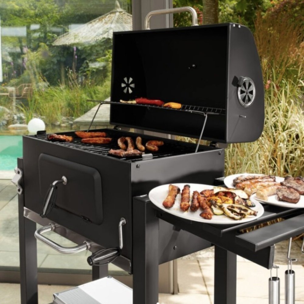 Decakila Ψησταριά BBQ Κάρβουνου Charcoal, Μαύρο KMCC008B