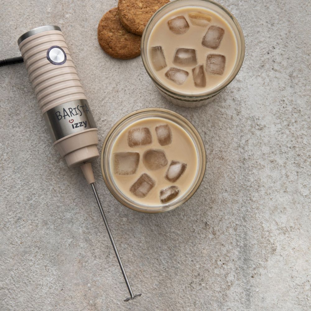 Izzy Barista Φραπεδιέρα Χειρός Ρεύματος 30W Creme