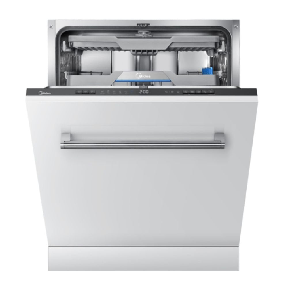 Midea Εντοιχιζόμενο Πλυντήριο Πιάτων 60cm για 14 Σερβίτσια με Natural Dry, PowerWash, Wi-Fi & AutoDoor, MID60S500-CYP Γκρι
