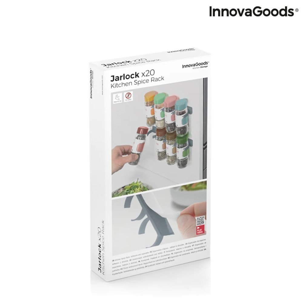 InnovaGoods Ραφιέρα για Μπαχαρικά 20 Θέσεων V0103336 Γκρι