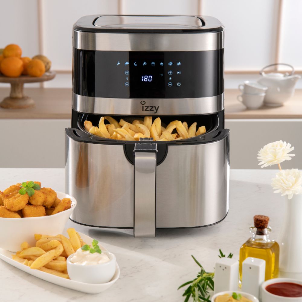Izzy IZ-8207 Air Fryer with Detachable Tray 7lt Silver 224092