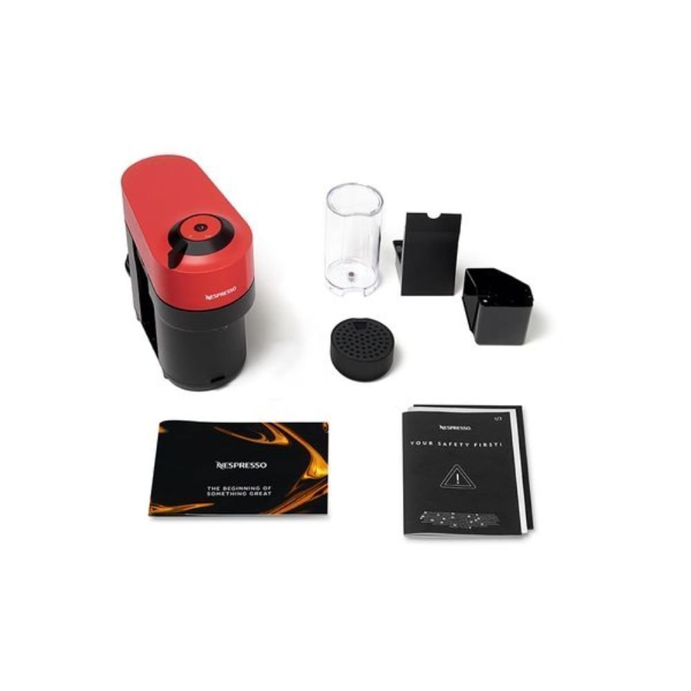 Μηχανή Nespresso με Κάψουλα Vertuo Pop Spicy Red, Κόκκινη