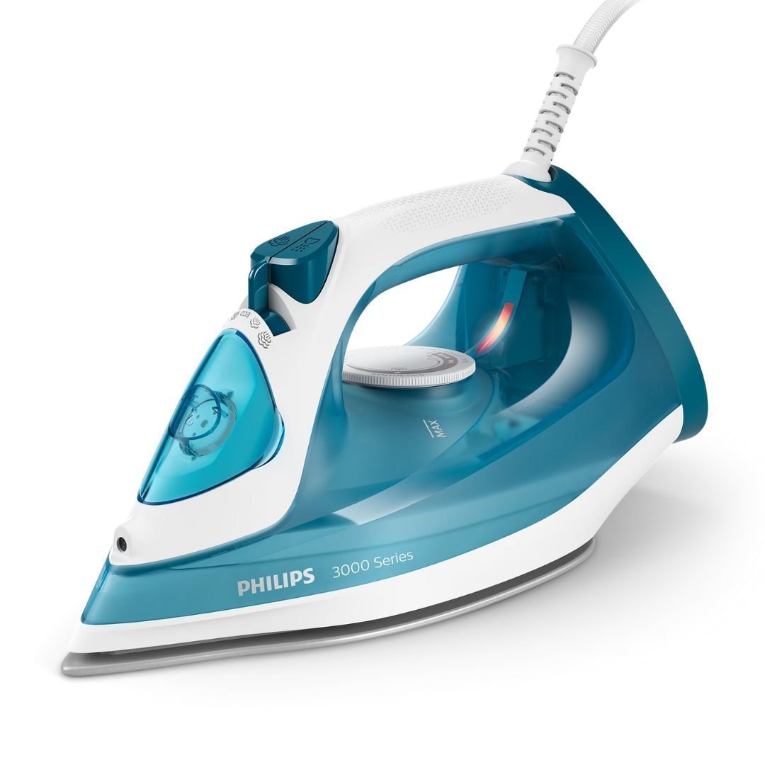 PHILIPS Series 3000 Σίδερο Ατμού 2100W με Δοχείο Νερού 300ml, Κεραμική Πλάκα & Συνεχόμενη Παροχή 30gr/min DST3011/20