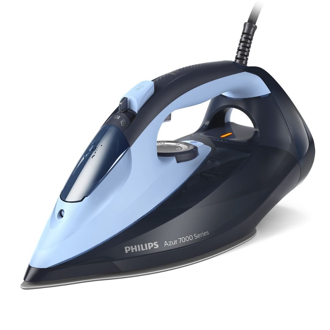 PHILIPS Series 7000 HV Σίδερο Ατμού 2800W με Δοχείο Νερού 300ml, Πλάκα SteamGlide Elite Συνεχόμενη Παροχή 50gr/min & Σύστημα Quick Calc Release DST7041/20