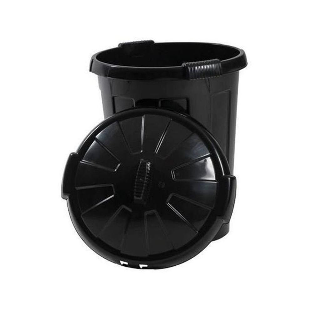 EDEN Κάδος Απορριμμάτων 80L με Καπάκι, Ανθεκτικός Πλαστικός Κάδος με Ενισχυμένη Βάση για Εσωτερική &amp; Εξωτερική Χρήση