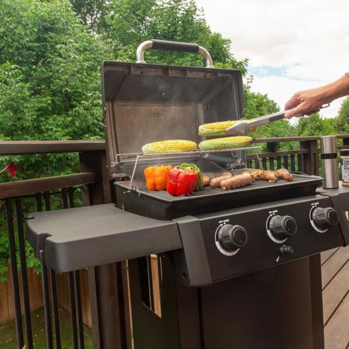Broil King Gem 310 Shadow Ψησταριά BBQ με 3 Ανοξείδωτους Καυστήρες και Flav-R-Wave™ 814953 Μαύρο