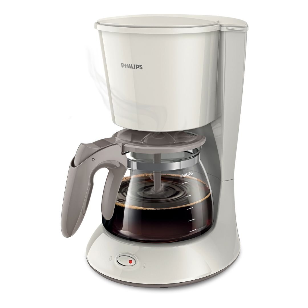 PHILIPS Daily Collection Καφετιέρα Φίλτρου 1000W με Χωρητικότητα 1.2L, Aroma Twister & Αυτόματη Διακοπή Μπεζ HD7461/00