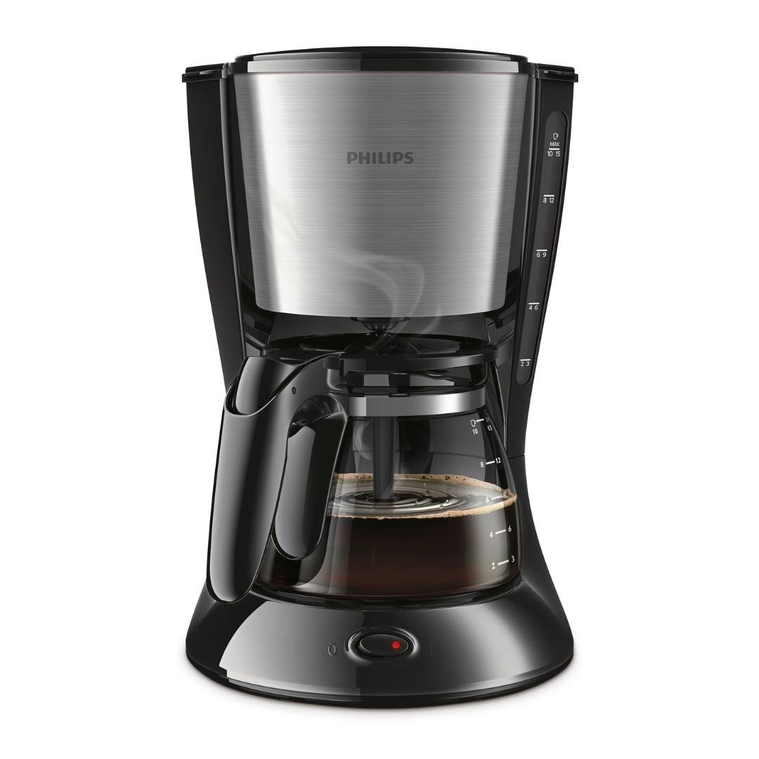 PHILIPS Daily Collection Καφετιέρα Φίλτρου 1000W με Χωρητικότητα 1.2L, Aroma Twister & Αυτόματη Διακοπή INOX HD7462/20