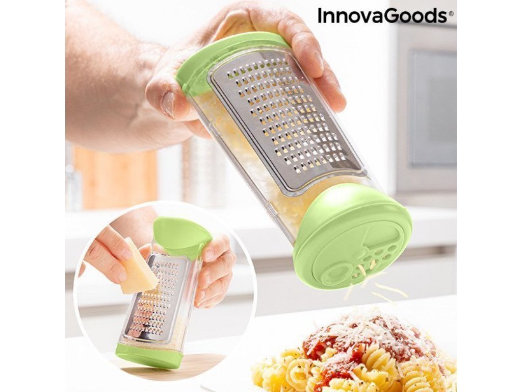 InnovaGoods Τρίφτης με Δοχείο και Καπάκι Διανομέα 3 σε 1 V0103049