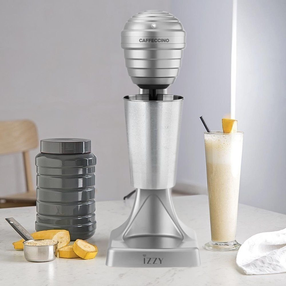 IZZY Caffeccino Φραπεδιέρα Επιτραπέζια 120W με 2 Ταχύτητες Inox