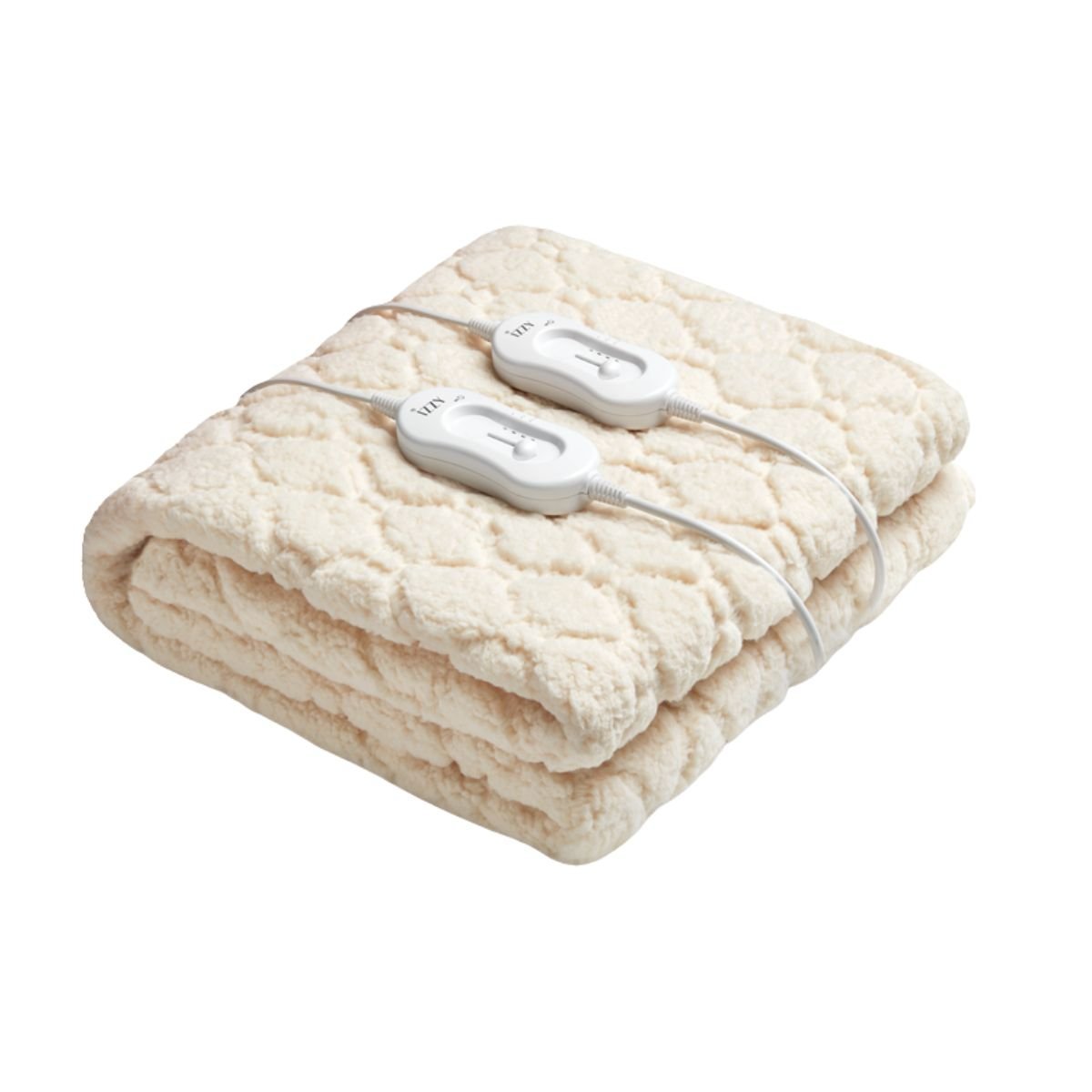IZZY Διπλό Θερμαινόμενο Υπόστρωμα Cosy+ με Fleece Επένδυση, 3 Ρυθμίσεις Θερμοκρασίας & Προστασία από Υπερθέρμανση, Μπεζ IZ-9021