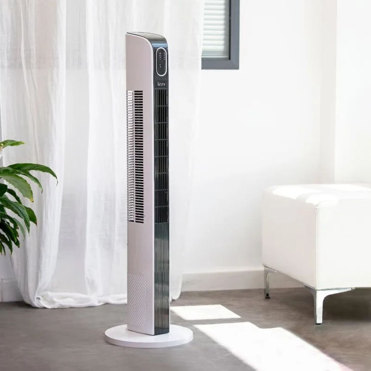 IZZY Ανεμιστήρας Πύργος 60W 107cm με 3 Λειτουργίες, Χρονοδιακόπτη και Τηλεχειριστήριο IZ-9028